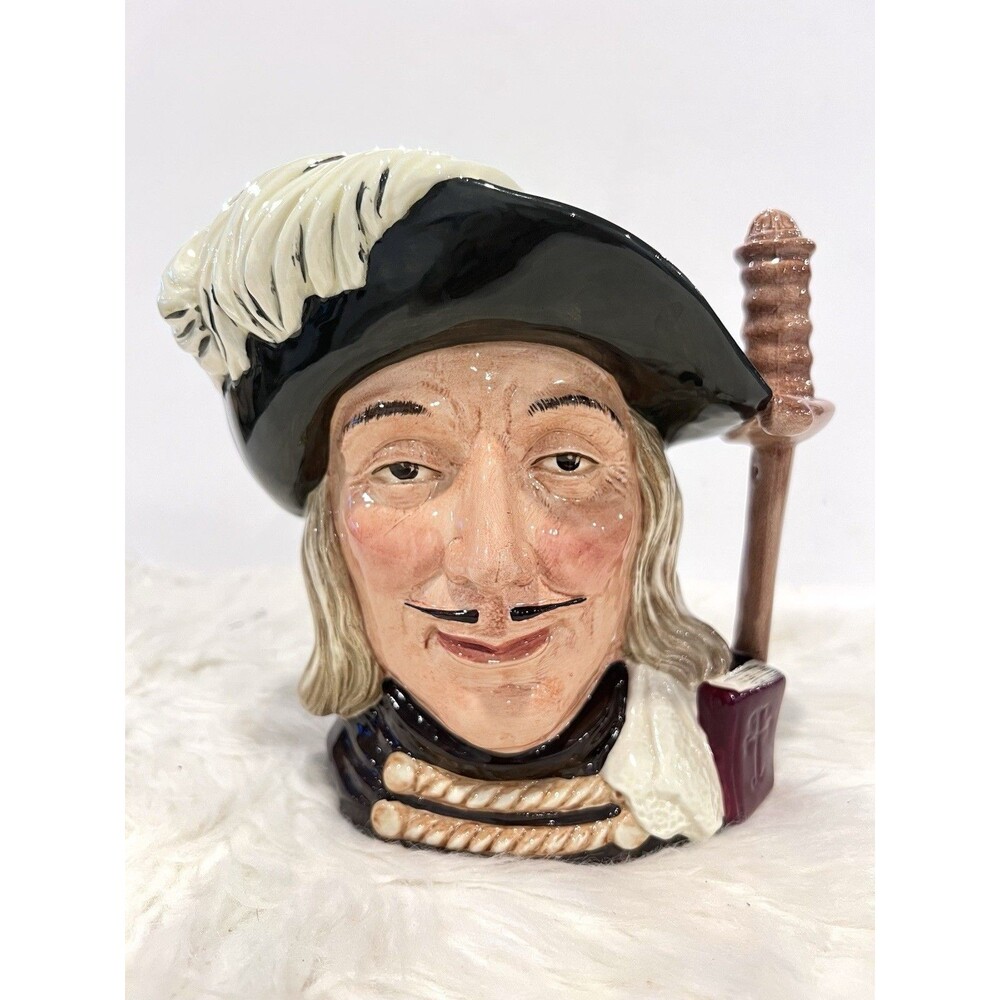 Royal Doulton Large Aramis D6441 Toby Jug Musketeer Vintage 7.5” Inch Tall Large